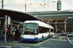 luzern VBL Luzern Nr. 205 Hess/Hess Gelenktrolleybus am 7. M�rz 2009 Luzern, Bahnhof