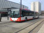 cottbus MAN Niederflurbus 3. Generation (Lions City) auf der Linie 16 nach Uhlandstra�e an der Haltestelle Stadthalle.