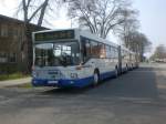 rathenow MAN moderne SL-Busse auf der Linie 676 nach Gapel Dorf am Bahnhof Rathenow.