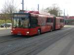 frankfurt---oder MAN Niederflurbus 2. Generation auf der Linie 980 nach Seefichten an der Haltestelle Dresdener Platz.