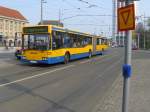 leipziger-verkehrsbetriebe-lvb Am 07.03.09 f�hrt ein O405GN� auf der Linie 72 in die Endhst. Hbf ein.