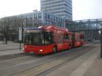 frankfurt---oder MAN Niederflurbus 2. Generation auf der Linie 980 nach Bahnhof Rosengarten an der Haltestelle Brunnenplatz.
