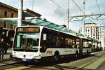 genf TPG Gen�ve Nr. 162/GE 960'546 Mercedes Citaro am 8. M�rz 2009 Gen�ve, Bahnhof