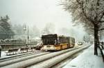 MAN Niederflurbus 2. Generation Starker Schneefall in Thun: STI Thun Nr. 103/BE 577'103 MAN am 9. M�rz 2009 Thun, Schiffl�ndte