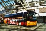 Postauto PostAuto Graub�nden GR 162'990 MAN am 14. M�rz 2009 Chur, Postautostation (mit Vollwerbung f�r das 'B�GA')