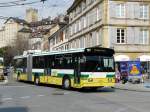 neuchatel TN - FBW-Hess Trolleybus Nr.167 unterwegs auf der Linie 8 in der Stadt Neuch�tel vor der Haltestelle Place Pury am 04.04.2009