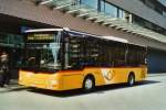 Postauto Gessinger, Bad Ragaz SG 8757 MAN am 14. M�rz 2009 Landquart, Bahnhof
