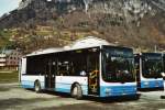 MAN Fremdaufbauten BSW Sargans Nr. 312/SG 297'504 MAN/G�ppel am 14. M�rz 2009 Sargans, Bahnhof