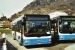 MAN Fremdaufbauten BSW Sargans Nr. 311/SG 297'502 MAN/G�ppel am 14. M�rz 2009 Sargans, Bahnhof