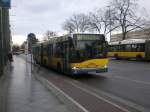 berlin Solaris Urbino auf der Linie 167 nach K�penick M�ggelschl��chenweg an der Haltestelle Treptow Beermannstra�e.