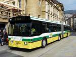 neuchatel TN - FBW-Hess Trolleybus Nr.161 unterwegs auf der Linie 1 in der Stadt Neuch�tel am 04.04.2009