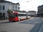 winterthur Mercedes O405GTZ Nr. 145 verl�sst am 20.4.09 den Hauptbahnhof auf der Linie 2 (hier brauche ich das Ziel nicht extra zu erw�hnen =P)