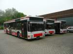 MAN Niederflurbus 1. Generation 16.04.09,MAN der Bogestra Nr.9404,9412,9416 im Betriebshof Ge-�ckendorf.