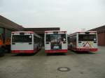 MAN Niederflurbus 1. Generation 16.04.09,MAN der Bogestra Nr.9404,9412,9416 im Betriebshof Ge-�ckendorf.