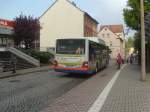 man-niederflurbus-3-generation-lions-city BLK-V1003, ein MAN Lion&acute;s City CNG, am 23.04.2009 auf dem Wei�enfelser Busbahnhof. Er kam gerade aus Richtung Langendorf - S�dring als Linie 9 und hat bereits den nachfolgenden Kurs mit Linie 12 Richtung Wiedebach - S�d - Busbahnhof geschildert.