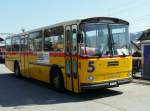 Waadtland AVJ - SAURER Bus  VD 1428 beim Bahnhof von Sentier-Orient am10.04.2009