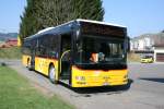 Postauto PostAuto Ostschweiz, PU Lienert&Ehrler, Einsiedeln, SZ 5'240 (MAN Lion's City A20, 2009) am 14.4.2009 beim Depot in Einsiedeln. 