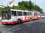 montbeliard Heuliez GX 187, Wagen n� 1911 mit rote Farbe, Am 09/05/08.