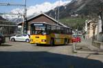Tessin AutoPostale Ticino, TI 228'252 (NAW/R&J BH4-23, 1989, ex PU K�lin Alpthal)am 22.4.2009 beim Bahnhof Airolo (Einsatz auf der Linie Airolo - Rodi - Dalpe).