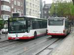 neoplan-n-44-serie-centroliner 28.04.09,MB der HCR Nr.70 und NEOPLAN der HCR Nr.35 in Wanne Eickel.