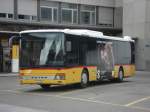 Postauto Setra S315 NF JU 21773 beim Bahnhof in Delemont