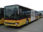 Postauto Setra S319 NF JU 31178 bei der Postgarage in Delemont