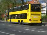 berlin MAN Lion's City DD (Doppelstock) auf der Linie X11 nach S-Bahnhof Sch�neweide am U-Bahnhof Dahlem-Dorf.
