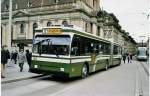bern Aus dem Archiv: SVB Bern Nr. 62 Volvo/R&J Gelenktrolleybus am 1. M�rz 1999 Bern, Bahnhof