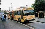 bern Aus dem Archiv: SVB Bern Nr. 66 Volvo/Hess Gelenktrolleybus am 12. Juli 1999 Bern, B�rengraben (mit Vollwerbung f�r 'Beck Glatz')