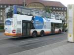 berlin MAN Lion's City DD (Doppelstock) auf der Linie M37 nach Staaken Hahneberg am S+U Bahnhof Rathaus Spandau.