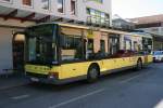 setra-s-300er-serie PostBus PT 15'504 (Setra 315NF) am 25.7.2008 am Bahnhof Bludenz. 