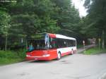 Solaris Urbino Wie es sich f�r Shuttlebusse geh�rt, fahren sie erst, wenn sie voll sind. Mehr als voll machte sich dann der Solaris 211 auf den Weg vom Reitplatz zum Hauptbahnhof am 9.6.09.