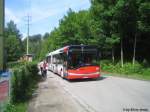 Solaris Urbino W�hrend den Extrafahrten f�r die T�ss Stafette am 9.6.09 waren wohl zuwenig Chauffeure vorhanden, dies bedingte, dass mit dem Solaris 342 ein Mechaniker fuhr.
