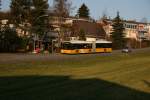 Postauto Regie B�lach Nr. 21 (MAN NG363/A23, 2002, heute Nr. 144) am 21.2.2007 in Oberr�ti (Gde. Winkel ZH). 