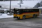 Postauto PU Epiney, Ayer, VS 77'278 (NAW/R&J BH4-23, 1991) am 24.2.2007 unterwegs in Grimentz. 
