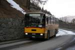 Postauto PU Epiney, Ayer, VS 45'635 (NAW/Lauber(?) BH4-23) am 24.2.2007 unterwegs als Shuttle in Grimentz. 