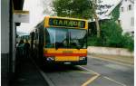mercedes-benz-o-405--hochflur-stadtversion Aus dem Archiv: AAGL Liestal Nr. 75/BL 7323 Mercedes O 405 (ex Nr. 64) am 8. Oktober 1997 Liestal, Bahnhof