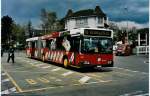 mercedes-benz-o-405-n-niederflur-stadtversion Aus dem Archiv: AAGL Liestal Nr. 90/BL 7603 Mercedes O 405GN am 19. April 1999 Liestal, Bahnhof (mit Vollwerbung f�r 'Einkaufen in Liestal')