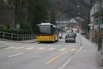 Postauto PostAuto Nordschweiz, Garage Balsthal, SO 149'611 (Volvo/Hess B10L, 1998) am 17.3.2007 in Waldenburg. 