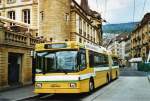 NAW Trolleybus TN Neuch�tel Nr. 117 NAW/Hess Gelenktrolleybus am 3. Mai 2009 Neuch�tel, Place Pury
