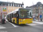Postauto Volvo Nr. 041 (Regie H�tten) am 16.6.09 beim Bhf. W�denswil. Dieser Volvo ist der Exot aus H�tten. Ansonsten besteht die Flotte der postauto Regie H�tten nur aus MAN.