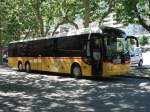 Postauto MAN Lions Regio R13 VS 243891 vor der Postgarage in Brig