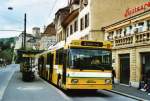 NAW Trolleybus TN Neuch�tel Nr. 105 NAW/Hess Gelenktrolleybus am 3. Mai 2009 Neuch�tel, Place Pury
