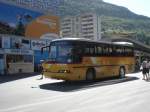 Postauto Neoplan Transliner N312 VS 6097 beim Bahnhof in Visp