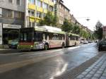 MAN Niederflurbus 2. Generation Ein MAN Bus, mit 'gbg' Werbung, der SvHi, f�hrt am 19.06.'09 die Haltestelle Schuhstra�e an