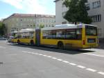 berlin MAN Niederflurbus 2. Generation auf der Linie 125 nach U-Bahnhof Osloer Stra�e am U-Bahnhof Residenzstra�e.
