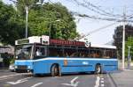 luzern VBL, Luzern Nr. 256 NAW/R&J-Hess Trolleybus am 21. Mai 2009 beim Bahnhof Luzern.