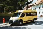 Sonstige Schulbus Biertan SB 06 ZFT Fiat am 26. Mai 2009 Biertan, Kirche
