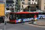 Kt. Graubunden EngadinBus, St. Moritz Bad, GR 100'109 (Setra 315NF) am 14.8.2007 in St. Moritz, Schulhausplatz. 