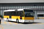 bern Wieland, Murten, FR 300'587 (Hersteller und Baujahr unbekannt) am 17.8.2007 w�hrend der damaligen mehrt�gigen Streckensperre Bern-Fribourg als Bahnersatz in Bern. 